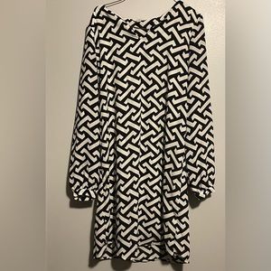 Charming Charlie black and white casual dress.